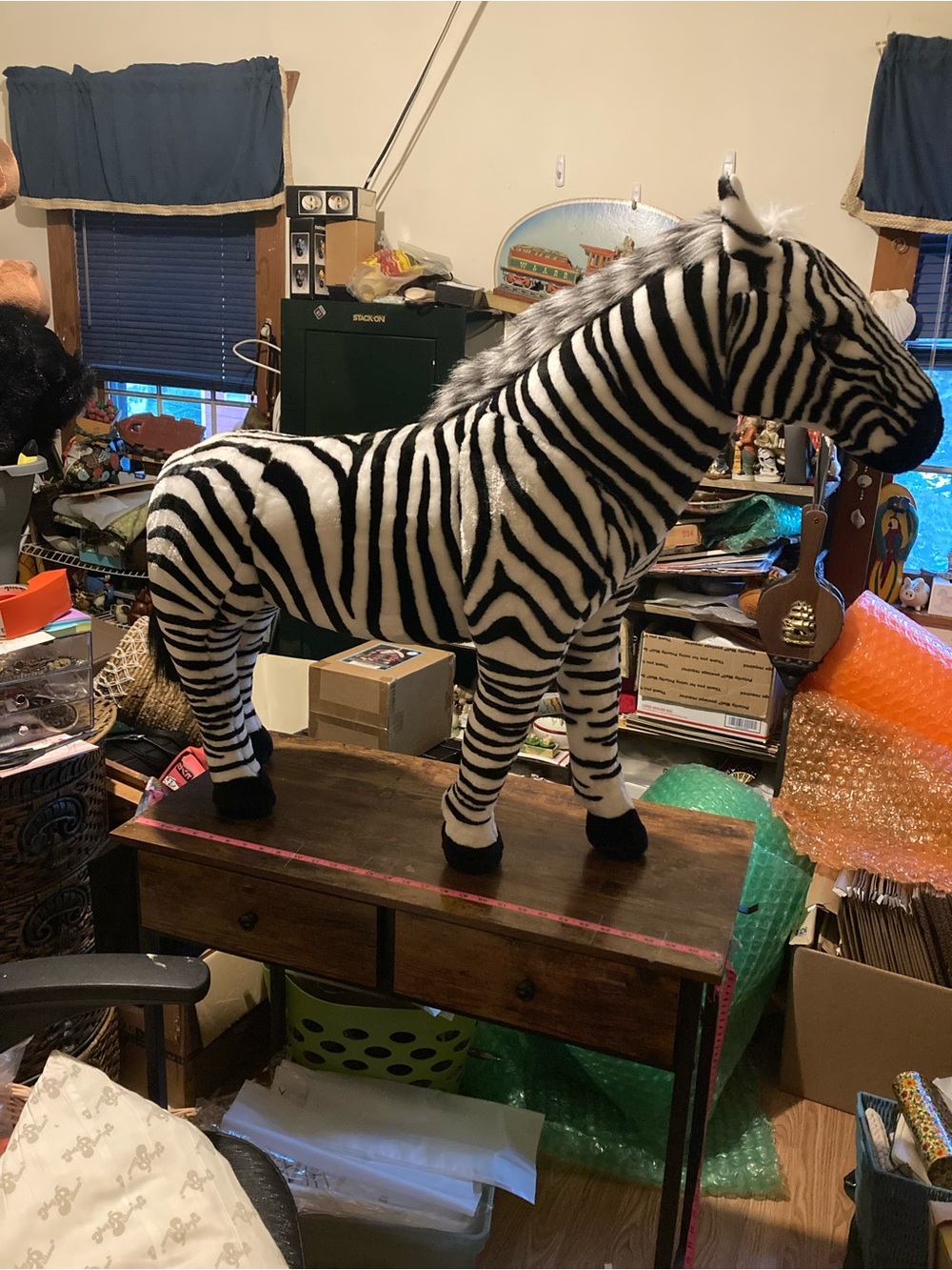 Melissa & Doug lifelike XL plush stuffed zebra